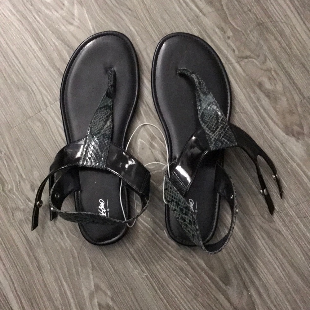 Reptile Print Sandals